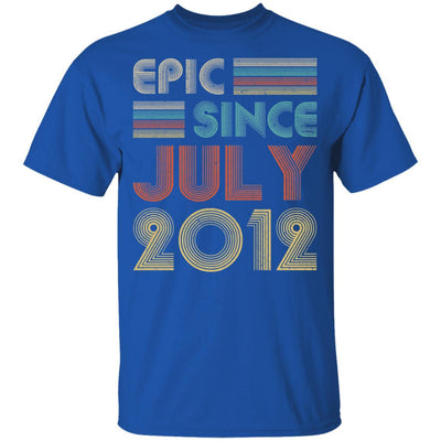 Epic Since July 2012 Vintage 9th Birthday Gifts Youth-Youth Shirt-Youth T-Shirt-Royal