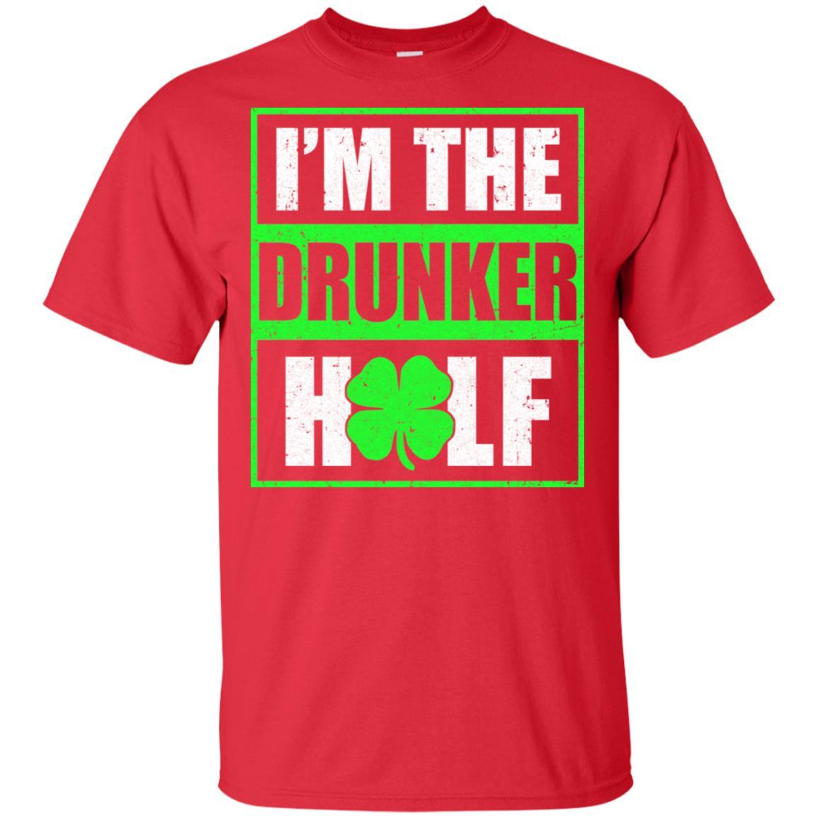 Funny I'm The Drunker Half St Patricks Day-T-Shirt & Hoodie-Classic T-Shirt-Red