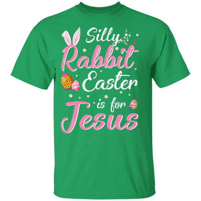 Cute Silly Rabbit Easter Is For Jesus Christians Gift Youth-Youth Shirt-Youth T-Shirt-Irish Green