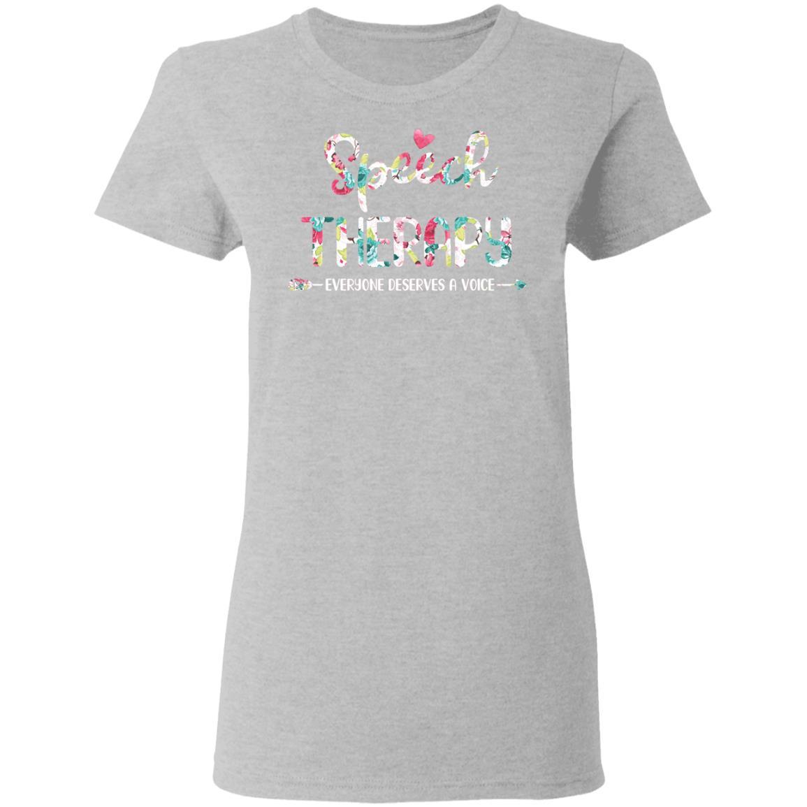 Speech Therapy Language Pathologist Gift Girl-T-Shirt & Hoodie-Women's T-Shirt-Sport Grey