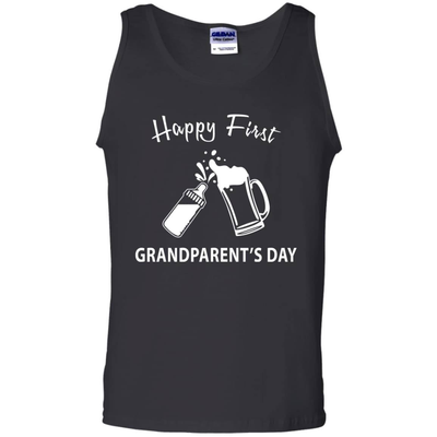 HAPPY FIRST GRANDPARENT'S DAY-T-Shirt & Hoodie-Unisex Tank-Black