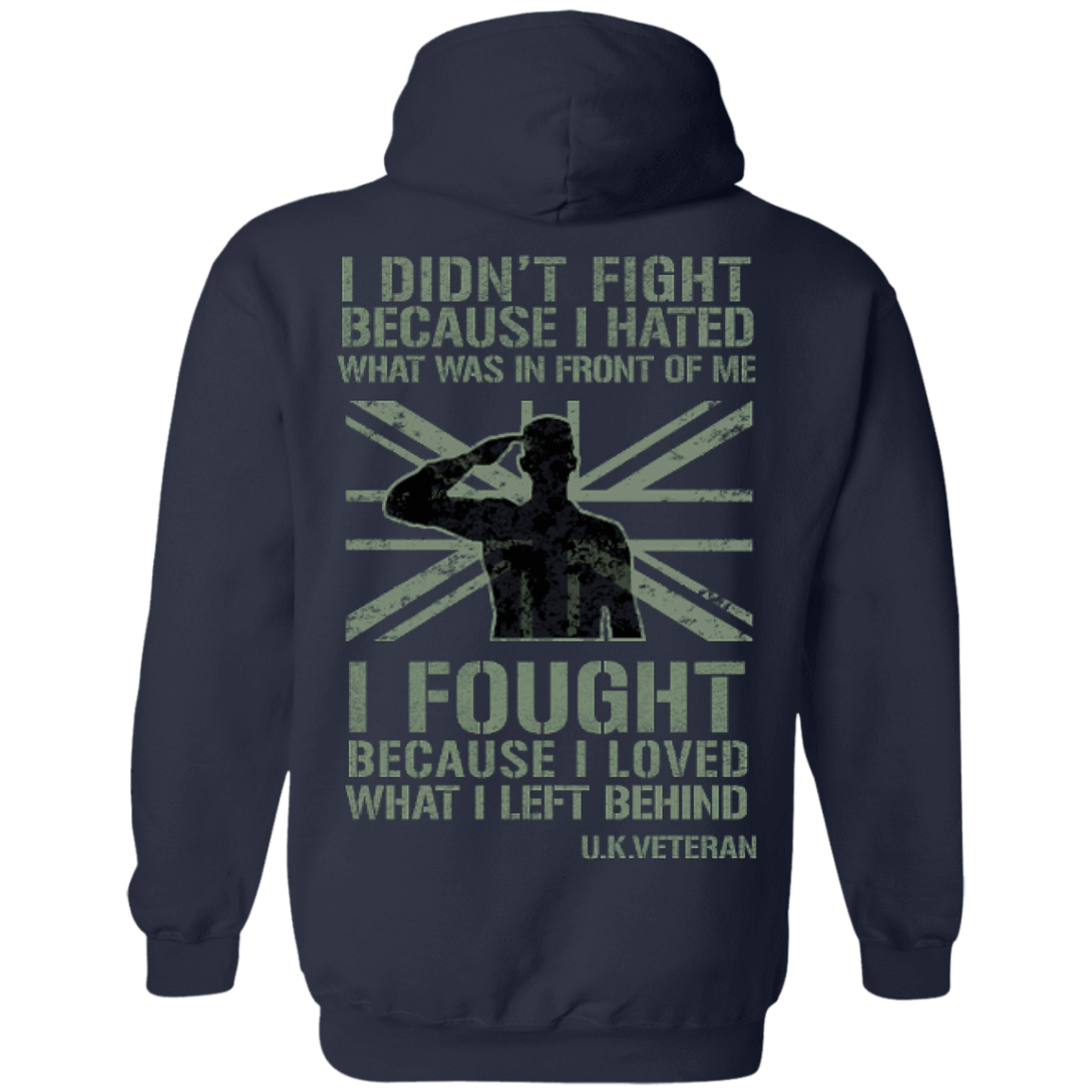 UK Veteran Affairs-T-Shirt & Hoodie-Pullover Hoodie-Navy