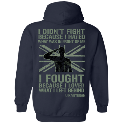 UK Veteran Affairs-T-Shirt & Hoodie-Pullover Hoodie-Navy
