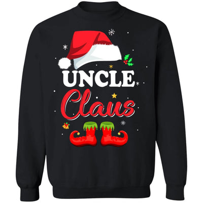 Santa Uncle Claus Matching Family Pajamas Christmas Gifts-T-Shirt & Sweatshirt-Crewneck Sweatshirt-Black