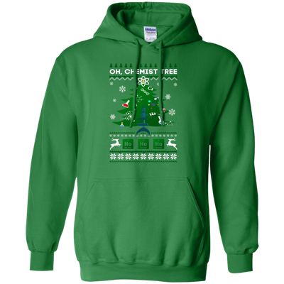 Oh Chemistry Tree Science Christmas Ugly Sweater Gift-T-Shirt & Hoodie-Pullover Hoodie-Irish Green
