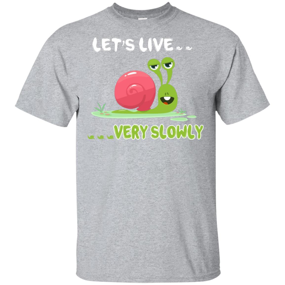 Live Slow But Sorry Im Not Slow Snail-T-Shirt & Hoodie-Classic T-Shirt-Sport Grey
