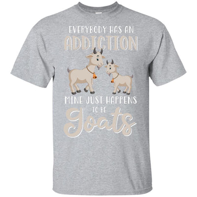 Everybody Has An Addiction Mine Just Happens To Be Goats-T-Shirt & Tank Top-Classic T-Shirt-Sport Grey
