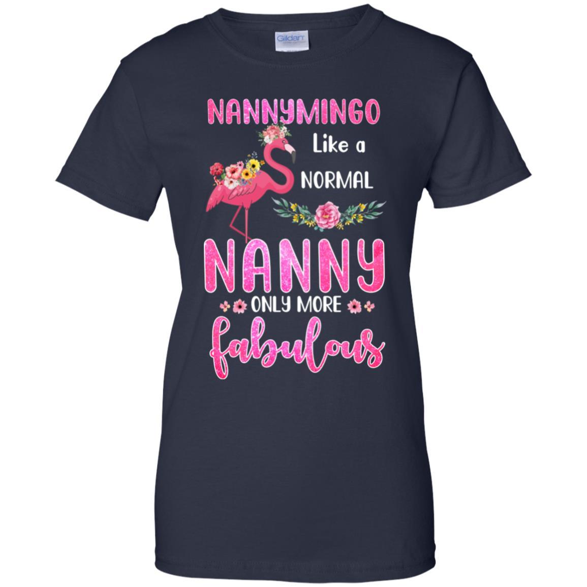 Nannymingo Like A Normal Nanny Only More Fabulous Mom-T-Shirt & Hoodie-Women's T-Shirt-Navy