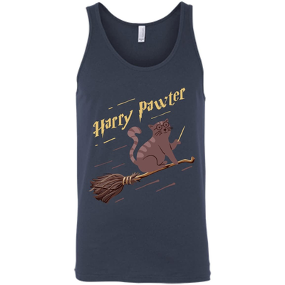 Harry Pawter Cat Lover-T-Shirt & Hoodie-Unisex Tank-Navy