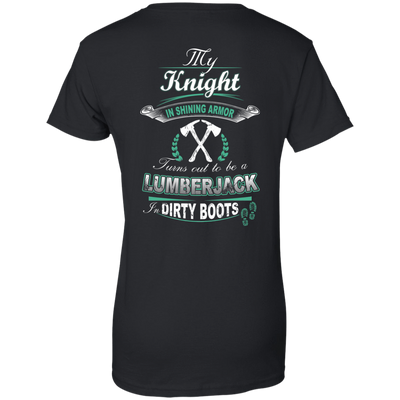 Turns out to be a LUMBERJACK In Dirty Boots-T-Shirt & Hoodie-Women's T-Shirt-Black