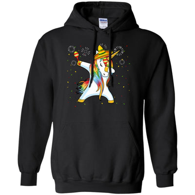 Unicorn Dabbing Cinco De Mayo Kids Gifts-T-Shirt & Tank Top-Pullover Hoodie-Black