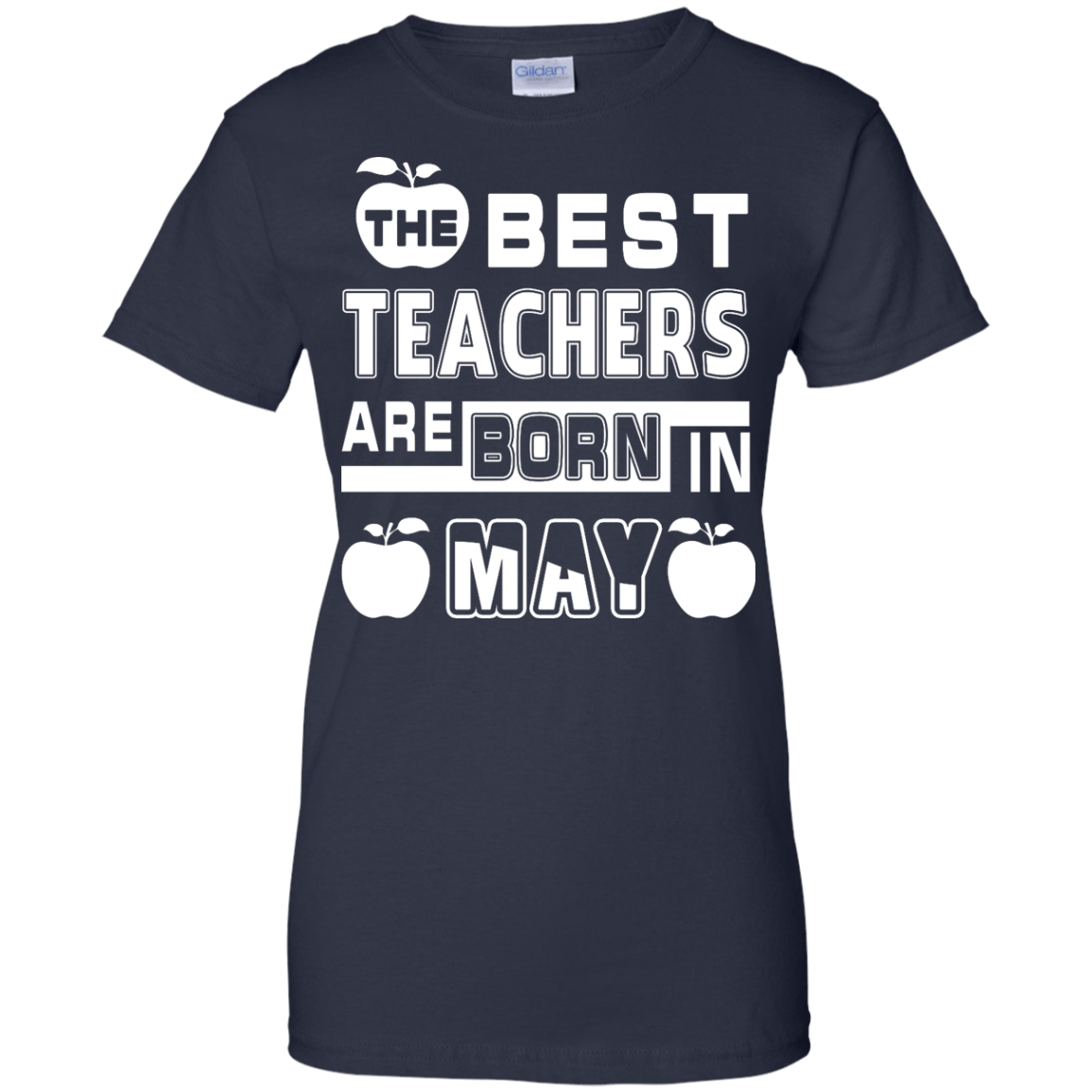 The Best Teachers Are Born In May-T-Shirt & Hoodie-Women's T-Shirt-Navy