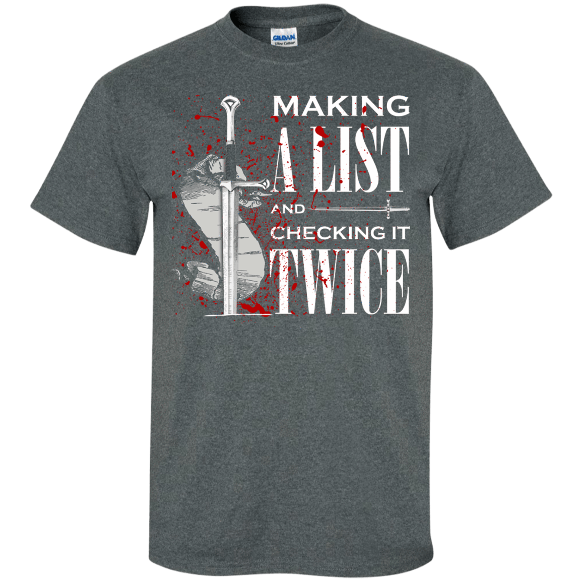 Making A List And Check It-T-Shirt & Hoodie-Classic T-Shirt-Dark Heather