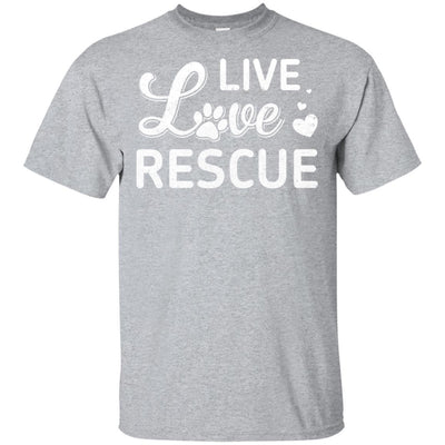 Live Love Rescue Angels Among Us Animal Rescue-T-Shirt & Hoodie-Classic T-Shirt-Sport Grey