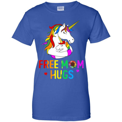 Free Mom Hugs LGBT Gay Unicorn-T-Shirt & Hoodie-Women's T-Shirt-Royal