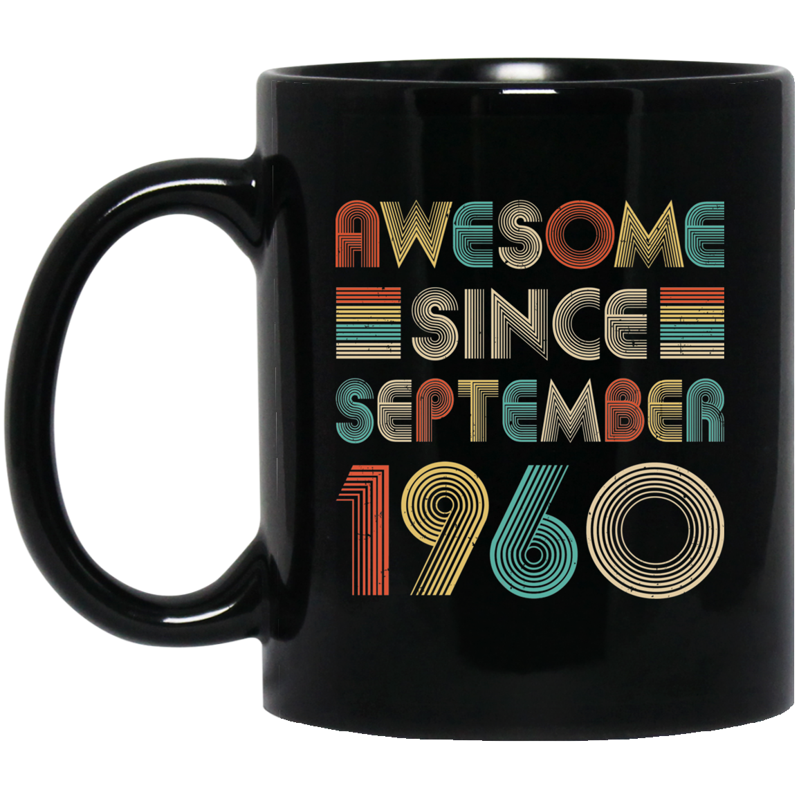 Awesome Since September 1960 Vintage 62th Birthday Gifts Mug