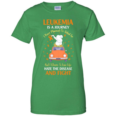 Leukemia Awareness Is A Journey-T-Shirt & Hoodie-Women's T-Shirt-Irish Green