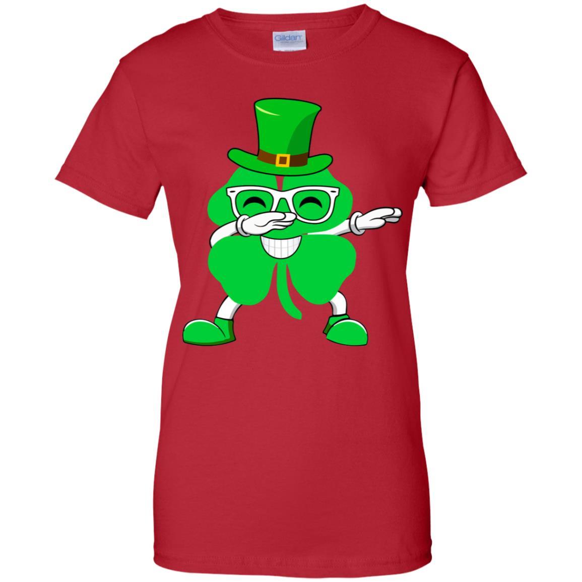 Shamrock Dabbing Happy St Patricks Day Shenanigator-T-Shirt & Hoodie-Women's T-Shirt-Red