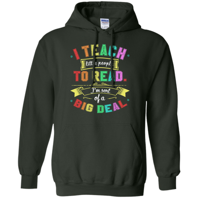 I Teach Little People To Read-T-Shirt & Hoodie-Pullover Hoodie-Forest Green