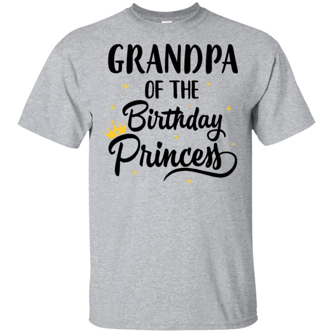 Grandpa Of The Birthday Princess Matching Family Party-T-Shirt & Hoodie-Classic T-Shirt-Sport Grey