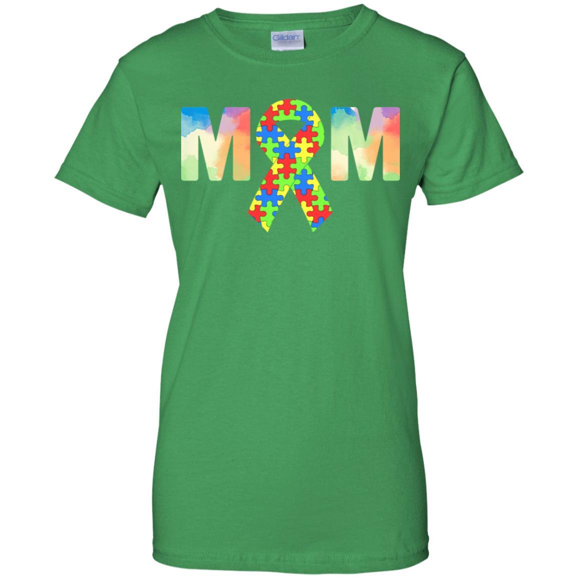 Autism Mom Support Awareness Autistic Parents Gifts-T-Shirt & Hoodie-Women's T-Shirt-Irish Green