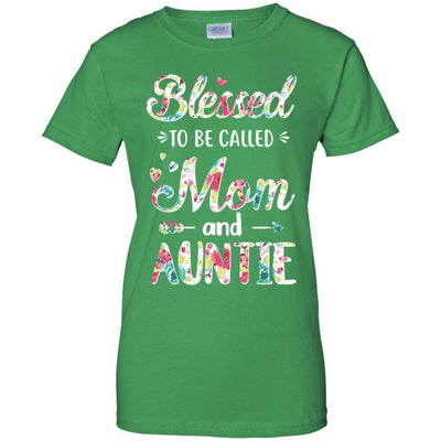 Mothers Day Gifts Blessed To Be Called Mom And Auntie-T-Shirt & Hoodie-Women's T-Shirt-Irish Green