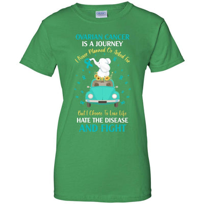 Ovarian Cancer Awareness Is A Journey-T-Shirt & Hoodie-Women's T-Shirt-Irish Green