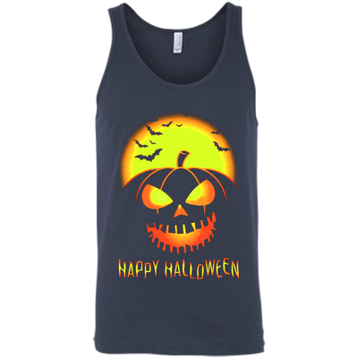 Pumpkin Happy Halloween-T-Shirt & Hoodie-Unisex Tank-Navy