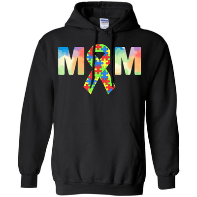 Autism Mom Support Awareness Autistic Parents Gifts-T-Shirt & Hoodie-Pullover Hoodie-Black