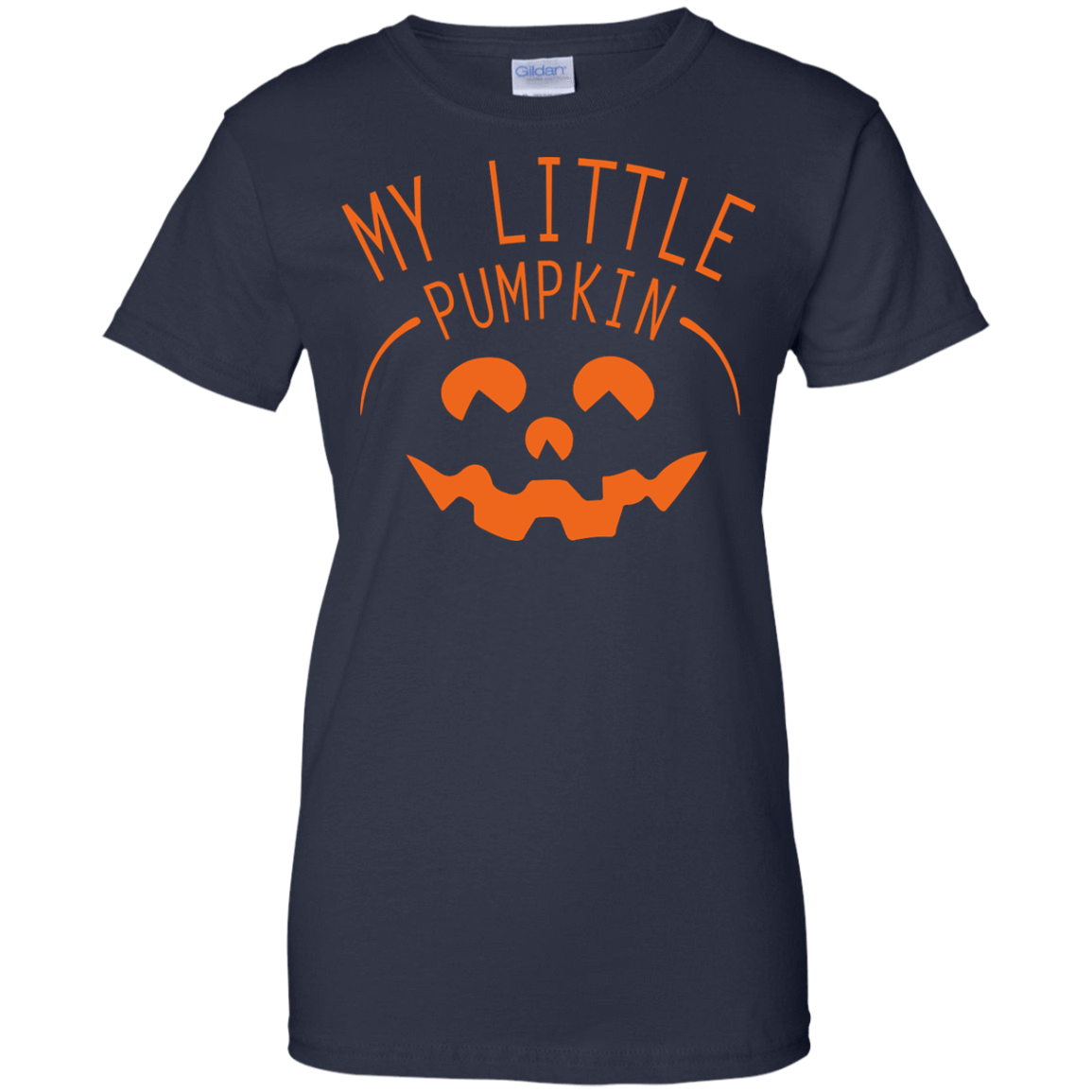 My Little Pumpkin Halloween Maternity T-Shirt-T-Shirt & Hoodie-Women's T-Shirt-Navy