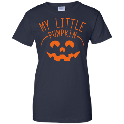My Little Pumpkin Halloween Maternity T-Shirt-T-Shirt & Hoodie-Women's T-Shirt-Navy