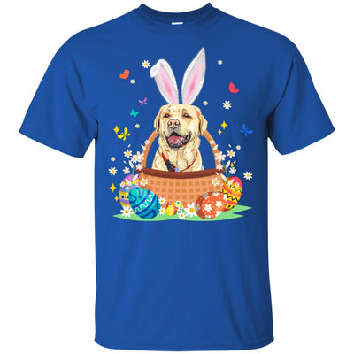 Labrador Bunny Hat Rabbit Easter Eggs-T-Shirt & Hoodie-Classic T-Shirt-Royal