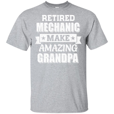 Funny Retired Machanic Make Amazing Grandpa Gifts-T-Shirt & Hoodie-Classic T-Shirt-Sport Grey