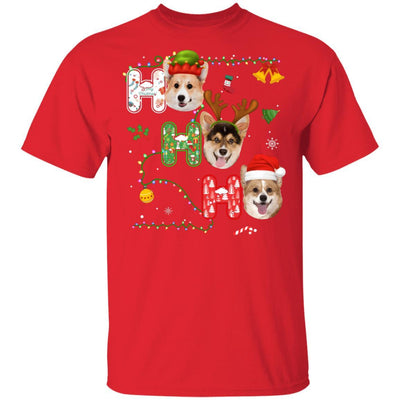 Christmas Ho Ho Ho Corgi Lover Funny Xmas Gift-T-Shirt & Sweatshirt-Classic T-Shirt-Red