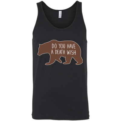 Proper way to pet a Bear lover-T-Shirt & Hoodie-Unisex Tank-Black