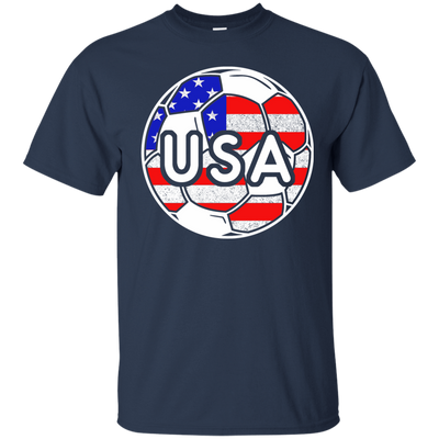 USA Soccer With America Jersey Color National Team-T-Shirt & Hoodie-Classic T-Shirt-Navy