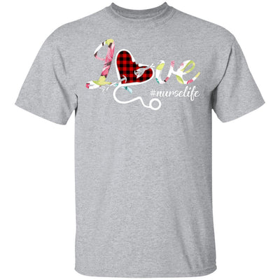 Funny Nurse Life Love Nursing Birthday Gift Idea-T-Shirt & Tank Top-Classic T-Shirt-Sport Grey
