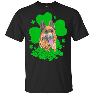 German Shepherd St. Patrick's Day Clovers-T-Shirt & Hoodie-Classic T-Shirt-Black