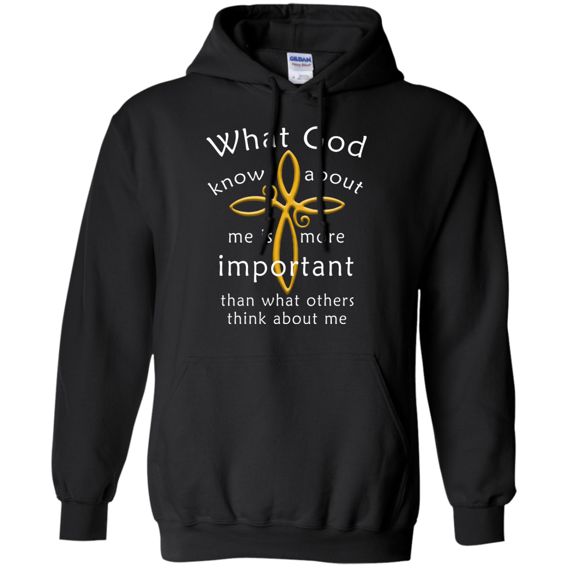 What God Knows About Me Is More Important-T-Shirt & Hoodie-Pullover Hoodie-Black