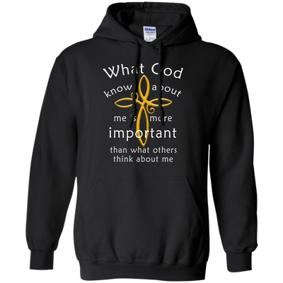 What God Knows About Me Is More Important-T-Shirt & Hoodie-Pullover Hoodie-Black