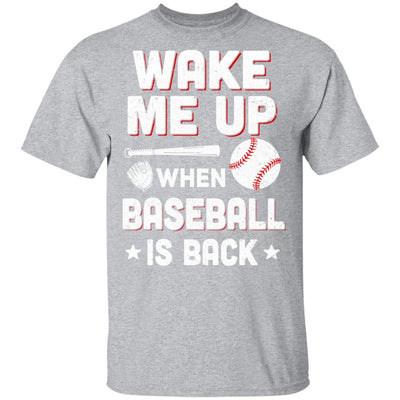 Wake Me Up When Baseball Is Back-T-Shirt & Hoodie-Classic T-Shirt-Sport Grey