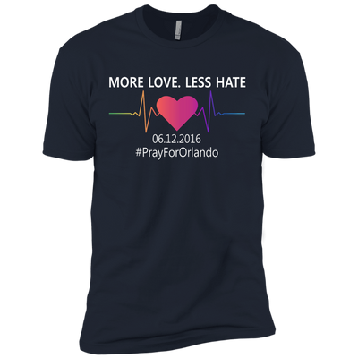 More Love Less Hate - Orlando-T-Shirt & Hoodie-Premium T-Shirt-Midnight Navy