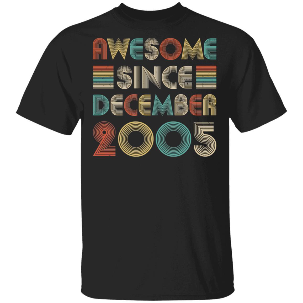 Awesome Since December 2005 Vintage 17th Birthday Gifts