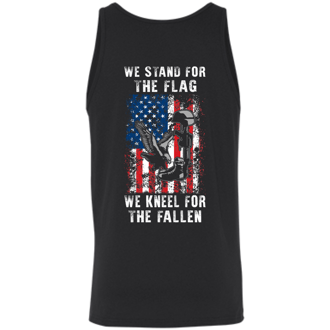 We Stand For The Flag-T-Shirt & Hoodie-Unisex Tank-Black