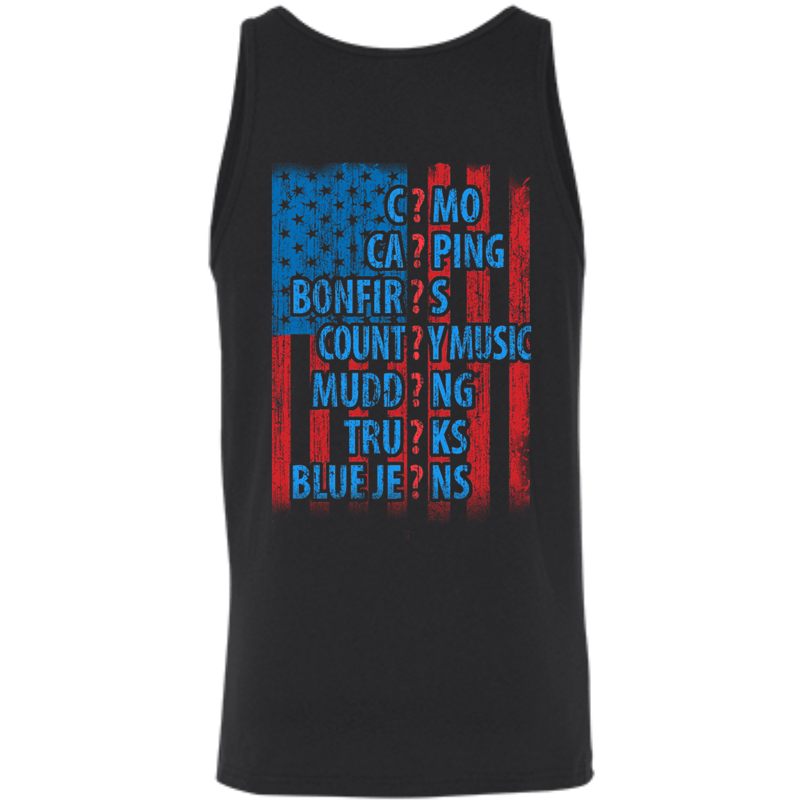 I LOVE AMERICAN COUNTRY-T-Shirt & Hoodie-Unisex Tank-Black