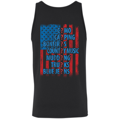 I LOVE AMERICAN COUNTRY-T-Shirt & Hoodie-Unisex Tank-Black