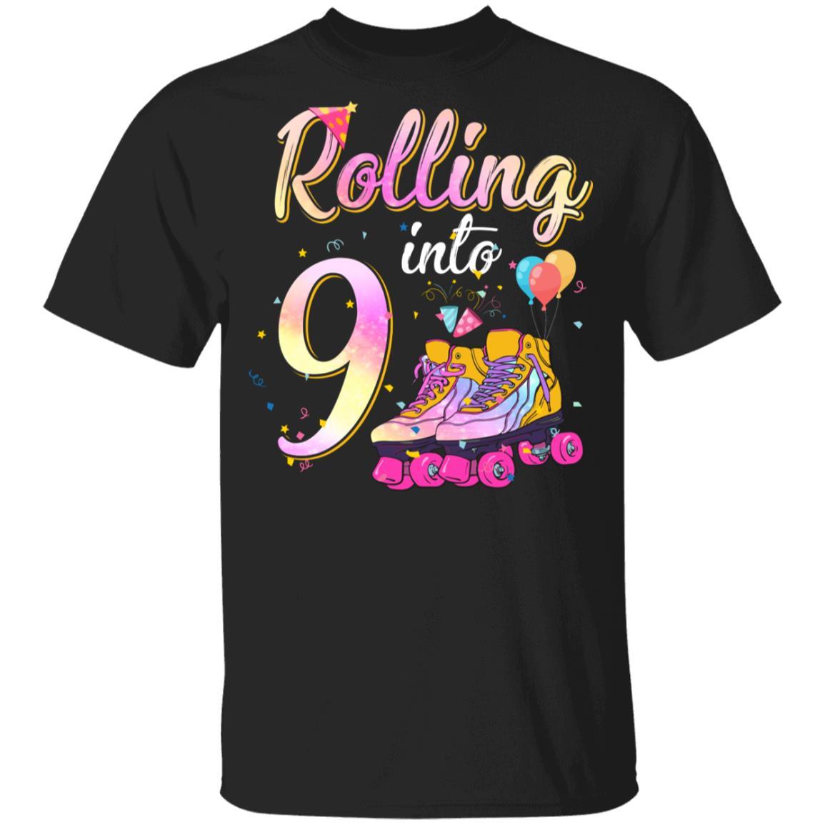 9 Years Old Birthday Girls Roller Skates 80's 9th Birthday Youth