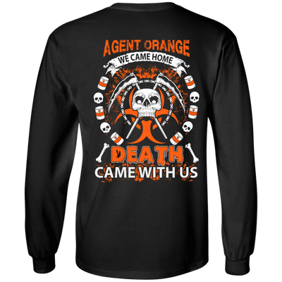 Vietnam Veteran Agent Orange We Came Home-T-Shirt & Hoodie-Long Sleeve T-Shirt-Black