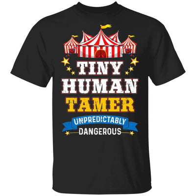 Tiny Human Tamer Circus Party Carnival Gymnast Distressed-T-Shirt & Hoodie-Classic T-Shirt-Black