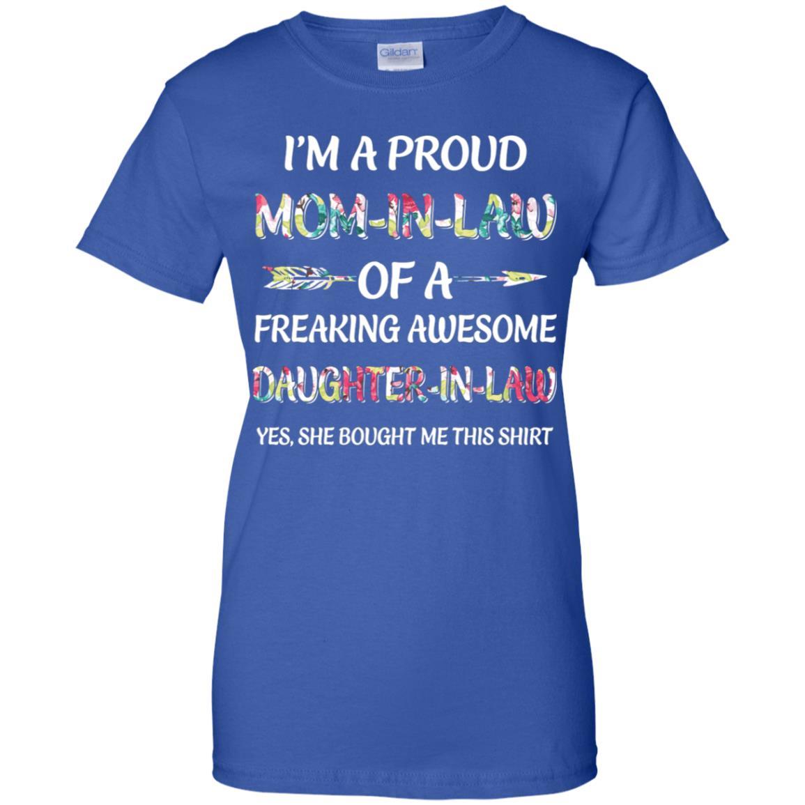 Proud Mom-In-Law Mother's Day Gift From A Daughter-In-Law-T-Shirt & Hoodie-Women's T-Shirt-Royal
